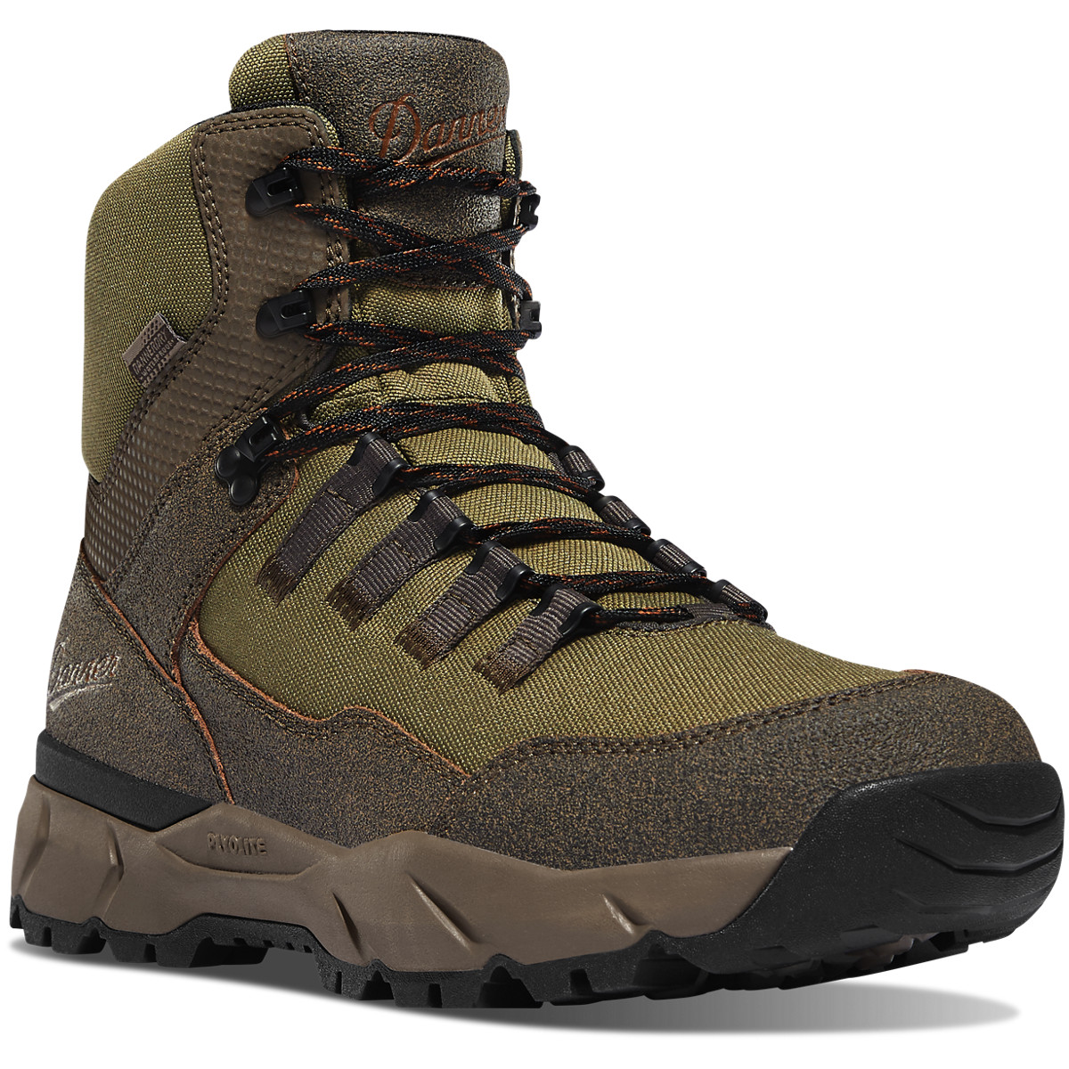 Botas Montaña Danner Hombre Mexico - Vital Trail Marrom Oscuro/Verde Oliva - WQNRJ8924